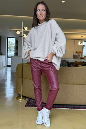 Wax Magic Trousers Burgundy